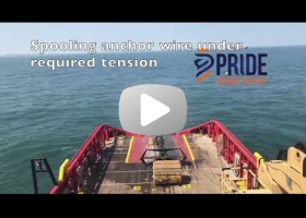 AHTS. Anchor handling operation